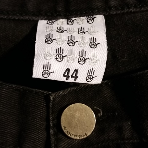 😻🩵Miskeen Originals Men's Black Jeans hand Jean - Picture 3 of 13